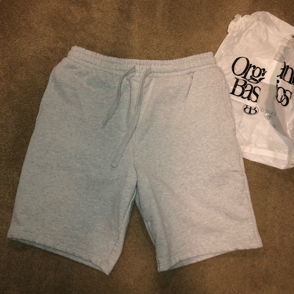 GOTS Organic Basics Weekend Shorts. Size Medium. Gray Color. NWOT.